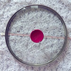 T-fal lid EUC pink handle vented